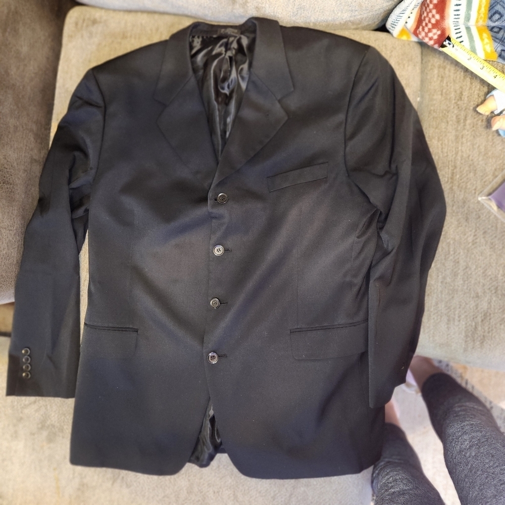 Massimo Elegant Black Men's Suit Jacket